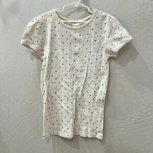 Mini Boden Rainbow Star Short Sleeve Pointelle Shirt